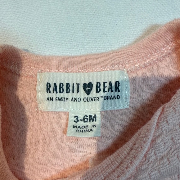 Rabbit + Bear - Organic Cotton Baby Onesie and Wrap Top Set - Picture 5 of 5